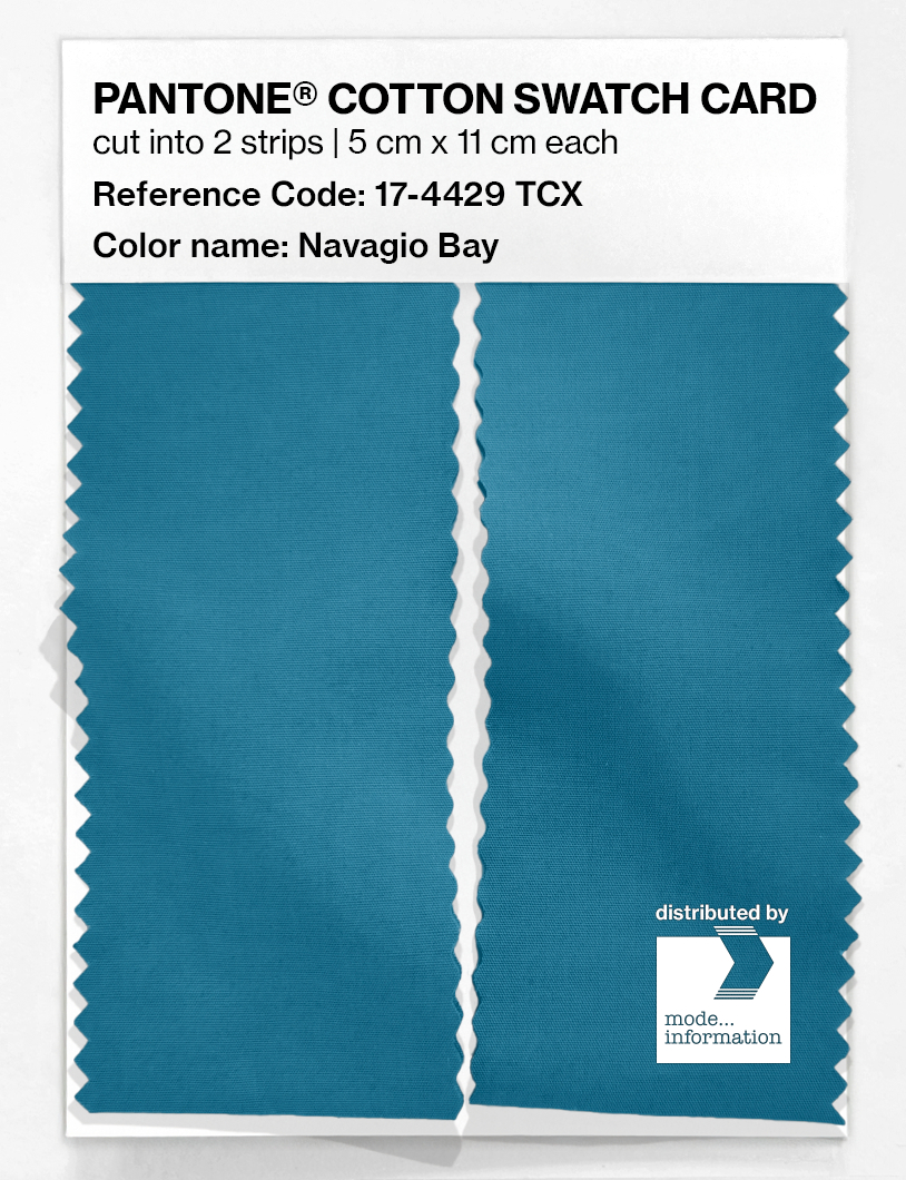 Artikelbild 2 des Artikels “PANTONE® COTTON SWATCH CARD 17-4429 TCX Navagio Bay “