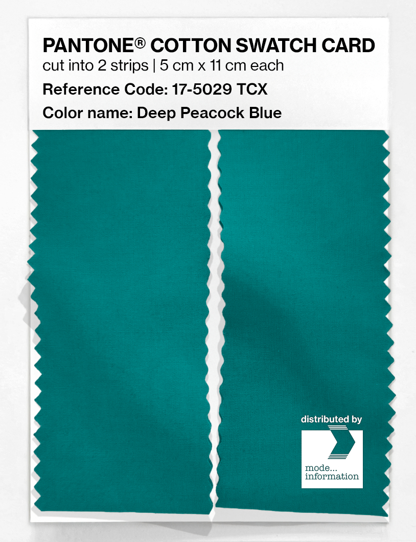 Artikelbild 2 des Artikels “PANTONE® COTTON SWATCH CARD 17-5029 TCX Deep Peacock Blue “