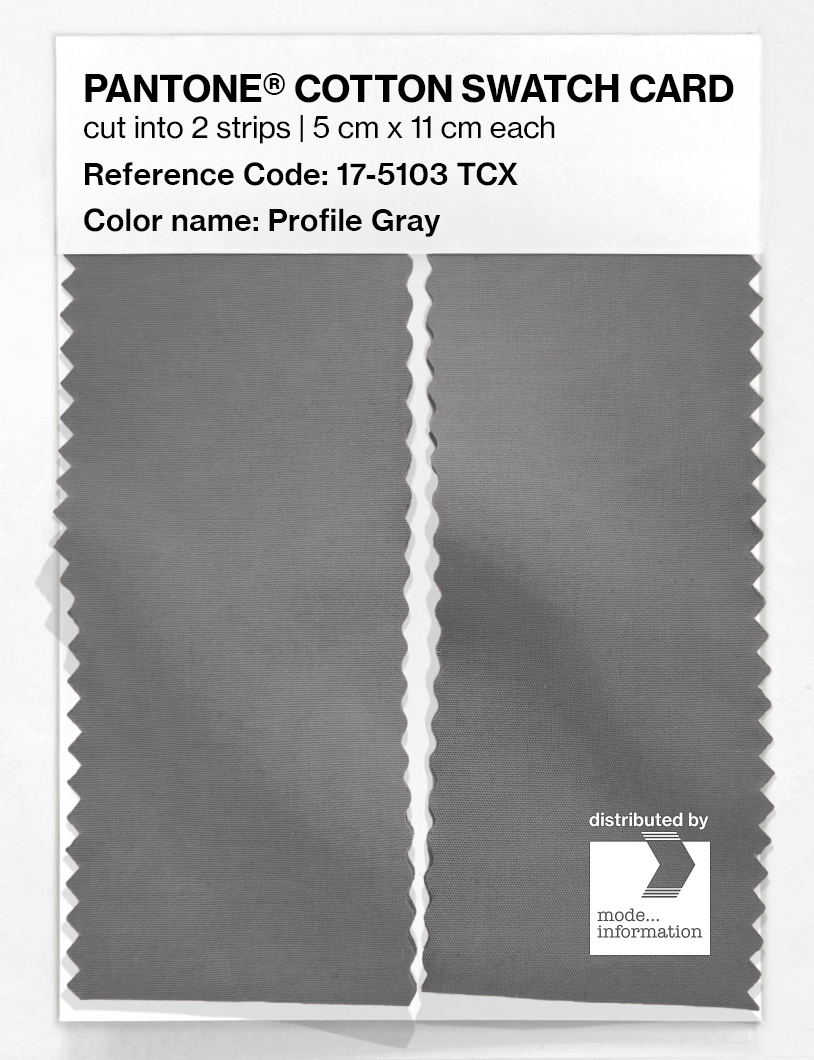 Artikelbild 2 des Artikels “PANTONE® COTTON SWATCH CARD 17-5103 TCX Profile Gray “
