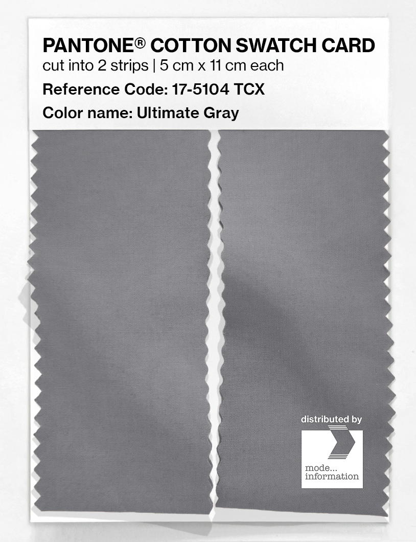Artikelbild 2 des Artikels “PANTONE® COTTON SWATCH CARD 17-5104 TCX Ultimate Gray “