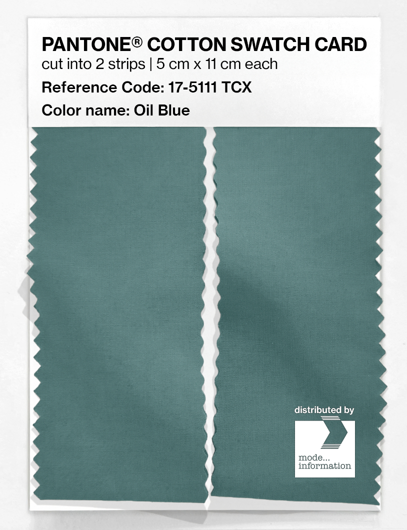 Artikelbild 2 des Artikels “PANTONE® COTTON SWATCH CARD 17-5111 TCX Oil Blue “
