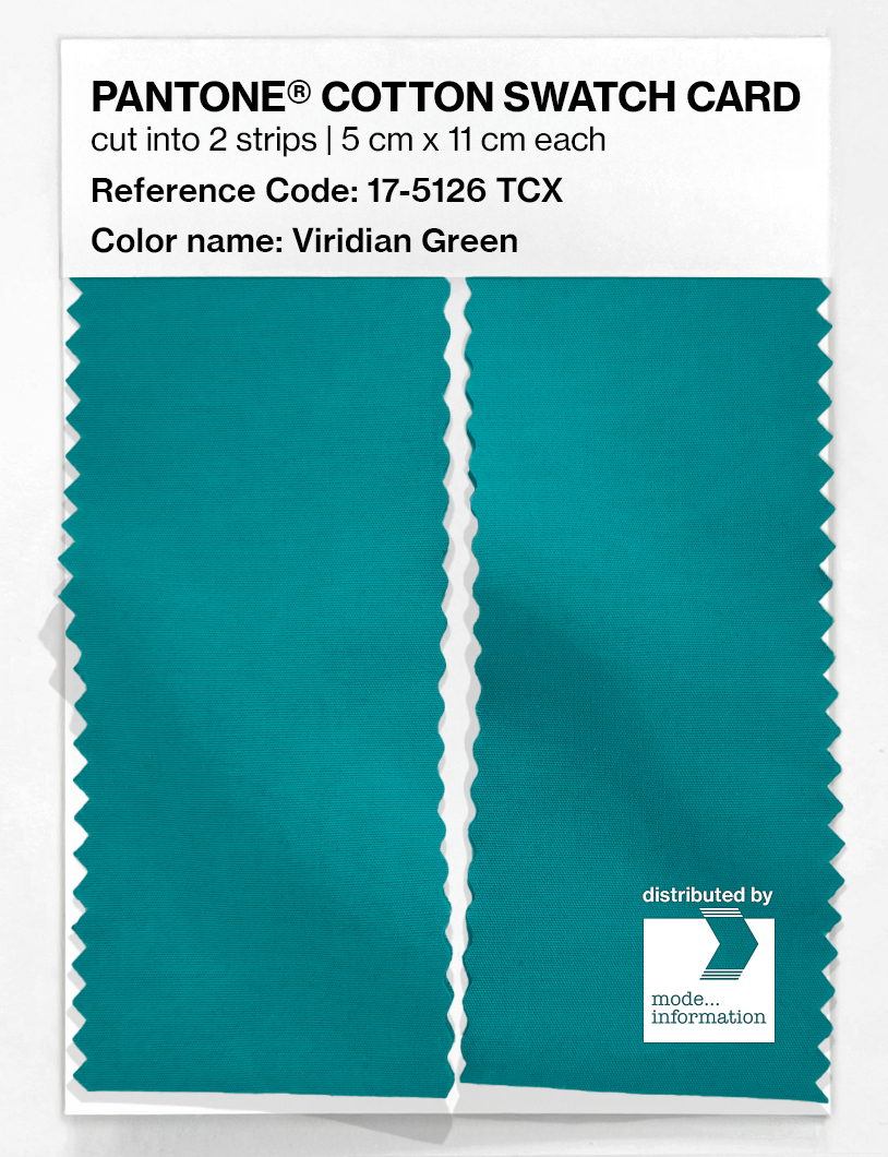 Artikelbild 2 des Artikels “PANTONE® COTTON SWATCH CARD 17-5126 TCX Viridian Green “