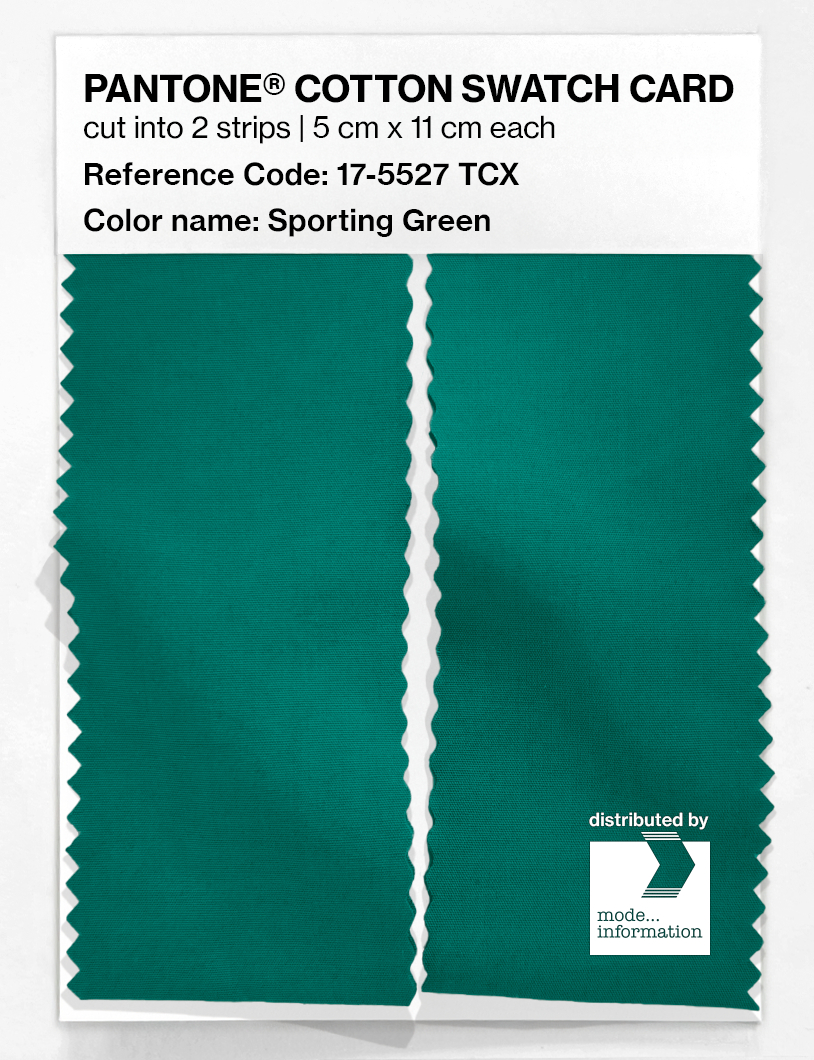 Artikelbild 2 des Artikels “PANTONE® COTTON SWATCH CARD 17-5527 TCX Sporting Green “
