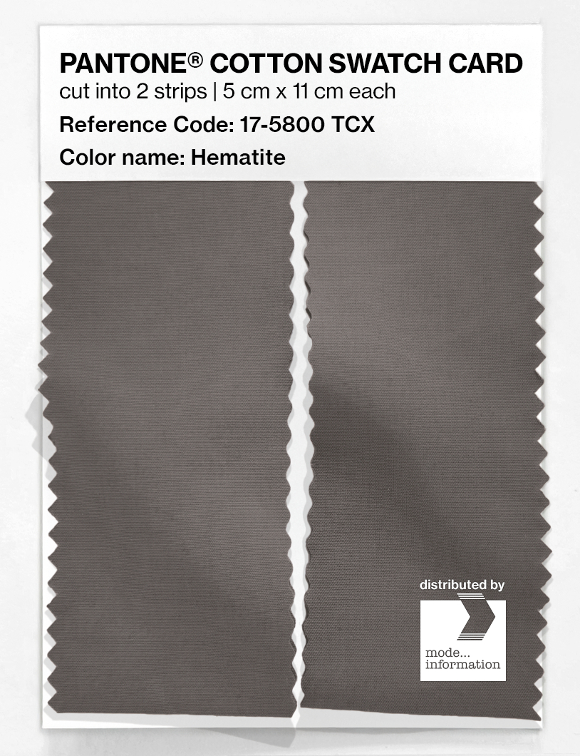 Artikelbild 2 des Artikels “PANTONE® COTTON SWATCH CARD 17-5800 TCX Hematite “