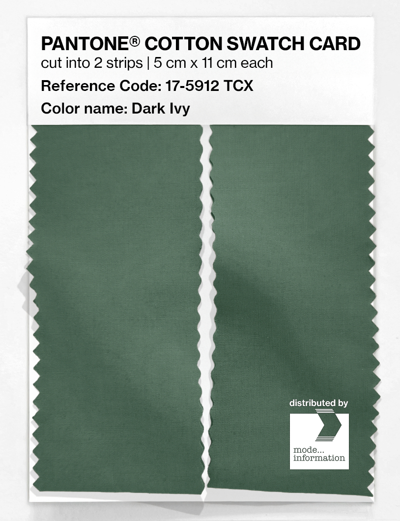 Product image 2 of the product “PANTONE® COTTON SWATCH CARD 17-5912 TCX Dark Ivy ”