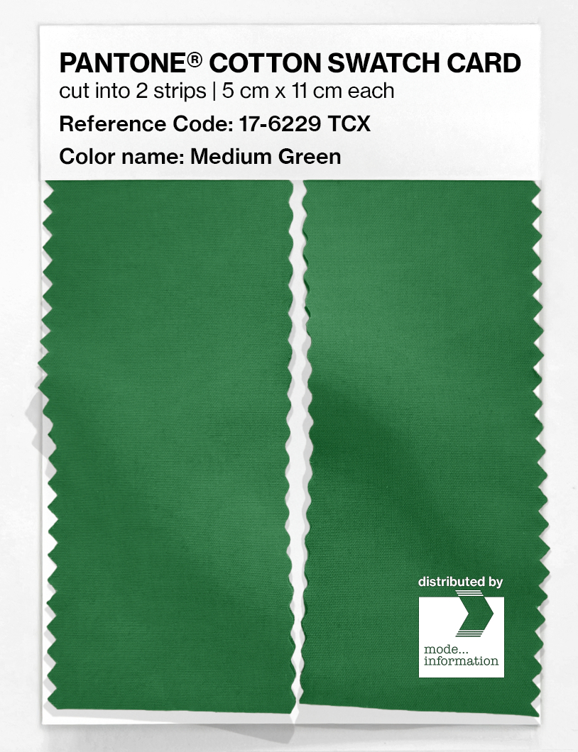 Artikelbild 2 des Artikels “PANTONE® COTTON SWATCH CARD 17-6229 TCX Medium Green “