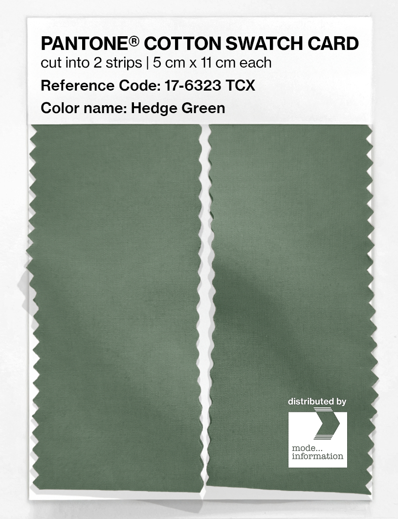 Artikelbild 2 des Artikels “PANTONE® COTTON SWATCH CARD 17-6323 TCX Hedge Green “