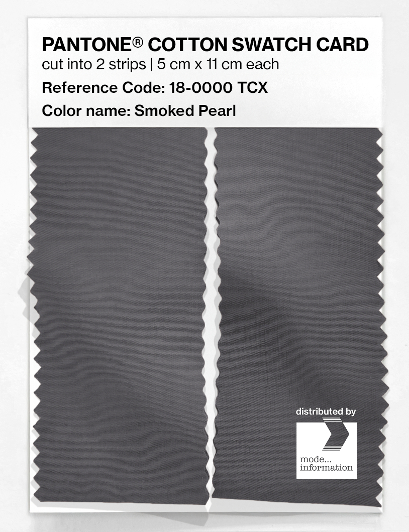 Artikelbild 2 des Artikels “PANTONE® COTTON SWATCH CARD 18-0000 TCX Smoked Pearl “