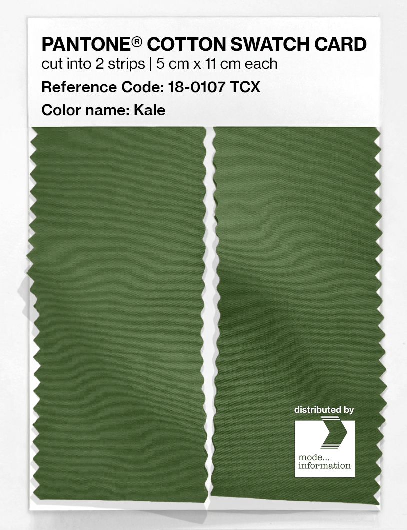 Artikelbild 2 des Artikels “PANTONE® COTTON SWATCH CARD 18-0107 TCX Kale “