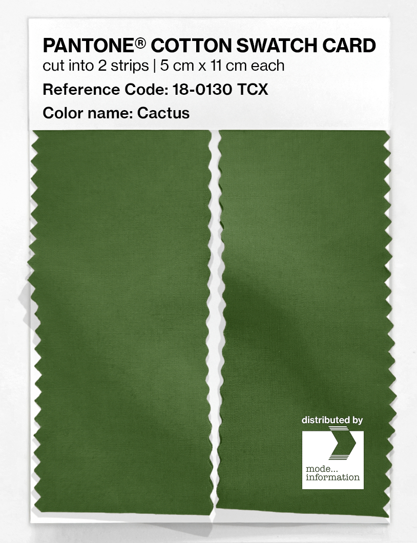 Artikelbild 2 des Artikels “PANTONE® COTTON SWATCH CARD 18-0130 TCX Cactus “