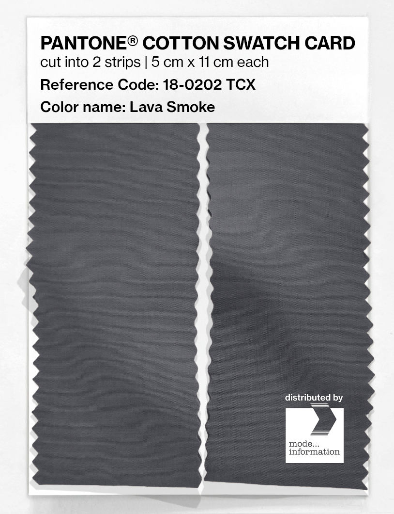 Artikelbild 2 des Artikels “PANTONE® COTTON SWATCH CARD 18-0202 TCX Lava Smoke “