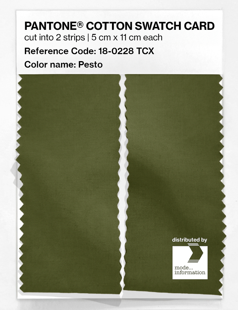 Artikelbild 2 des Artikels “PANTONE® COTTON SWATCH CARD 18-0228 TCX Pesto “