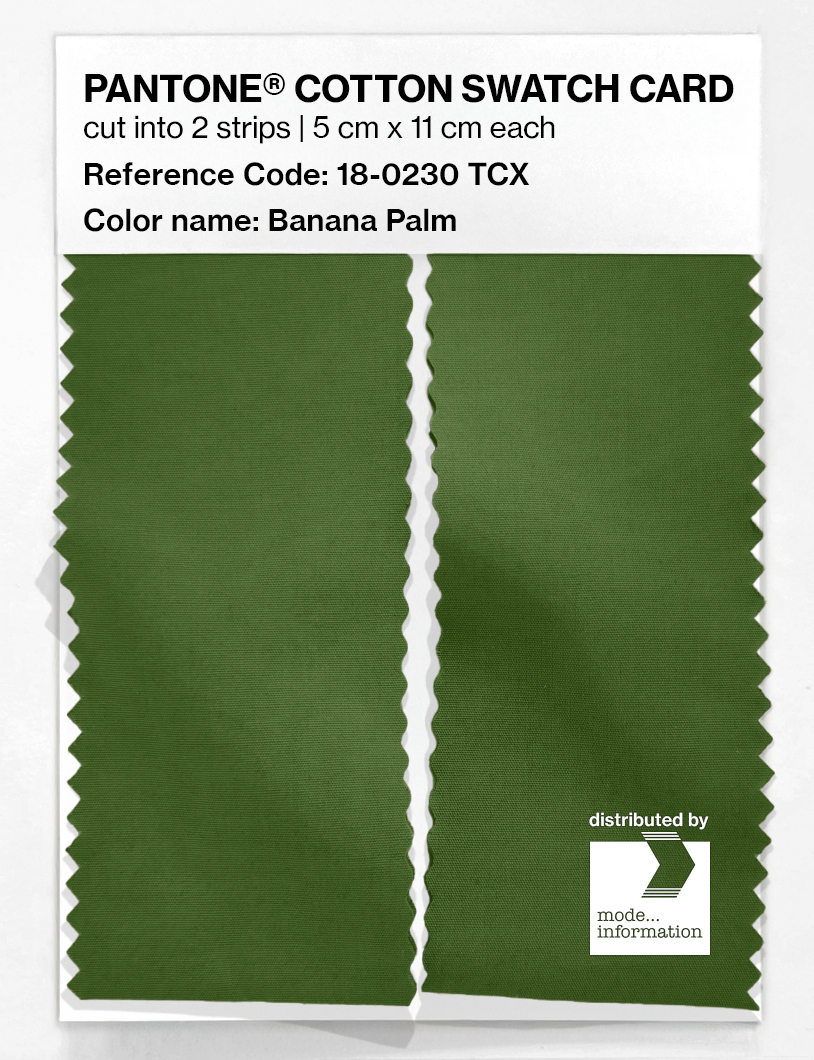 Artikelbild 2 des Artikels “PANTONE® COTTON SWATCH CARD 18-0230 TCX Banana Palm “