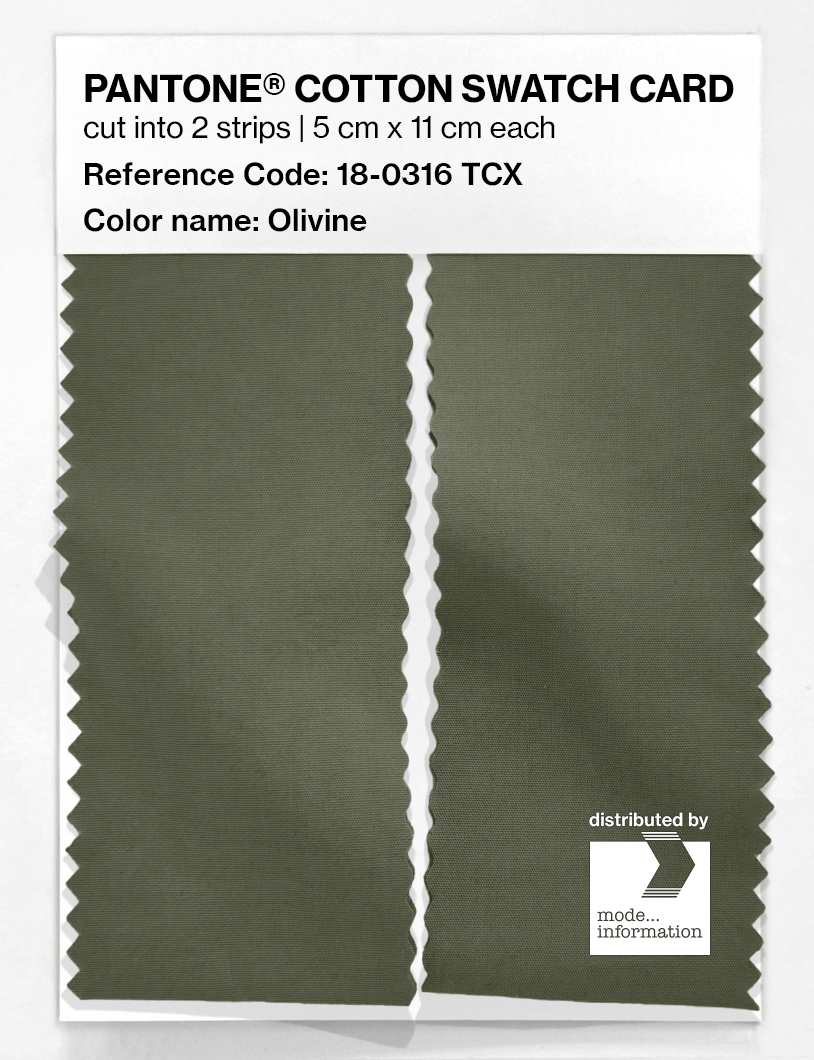 Artikelbild 2 des Artikels “PANTONE® COTTON SWATCH CARD 18-0316 TCX Olivine “