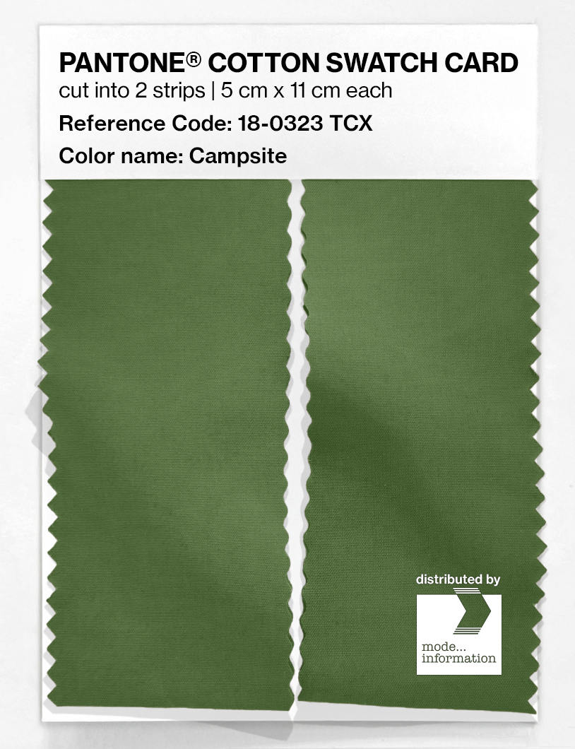 Product image 2 of the product “PANTONE® COTTON SWATCH CARD 18-0323 TCX Campsite ”