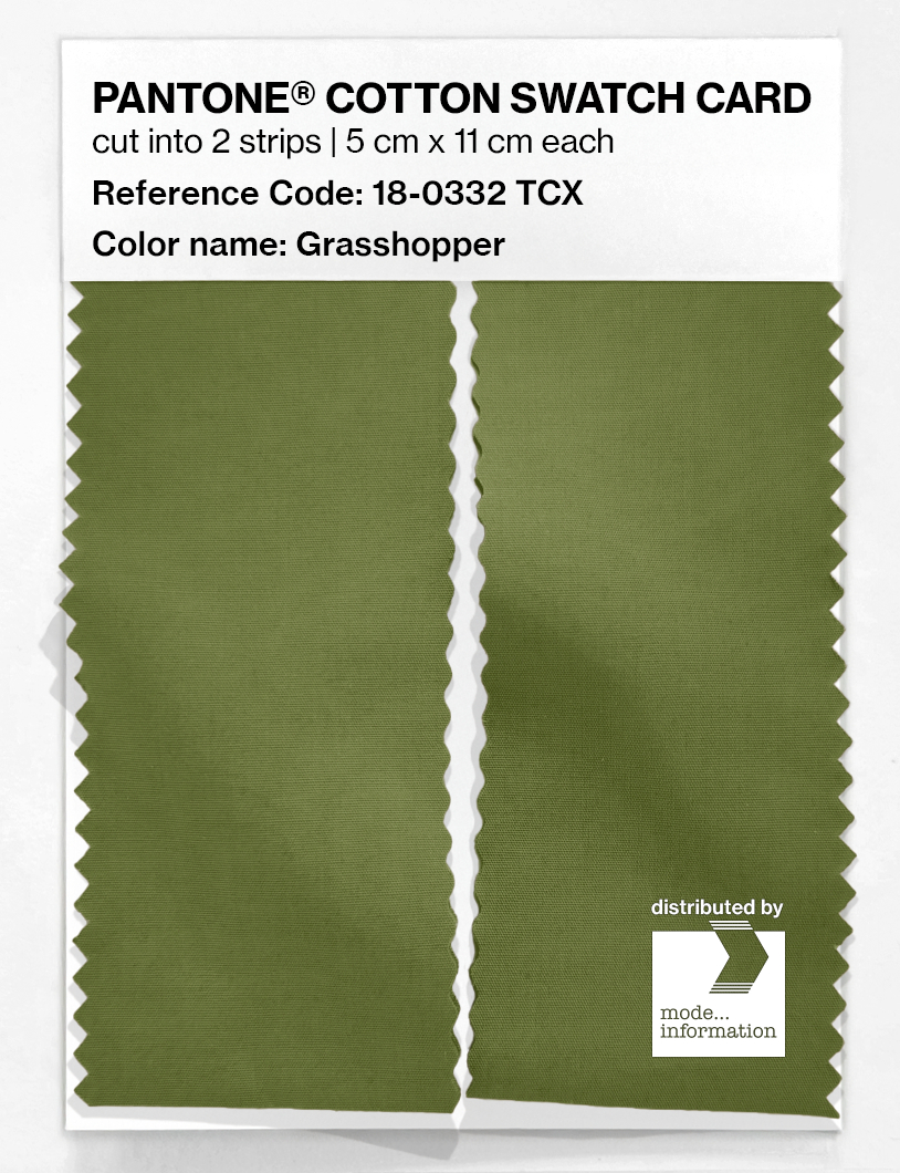 Artikelbild 2 des Artikels “PANTONE® COTTON SWATCH CARD 18-0332 TCX Grasshopper “