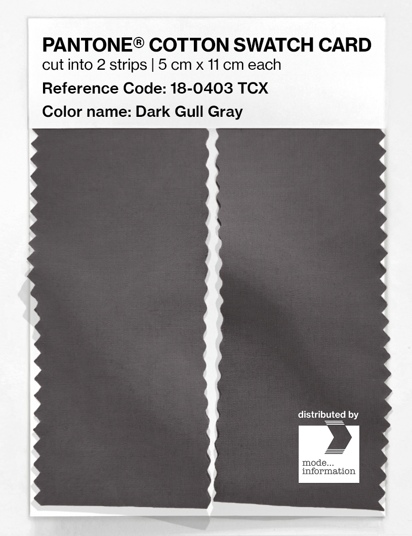 Artikelbild 2 des Artikels “PANTONE® COTTON SWATCH CARD 18-0403 TCX Dark Gull Gray “