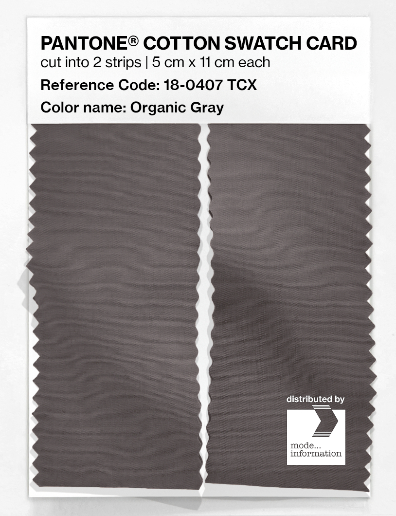 Artikelbild 2 des Artikels “PANTONE® COTTON SWATCH CARD 18-0407 TCX Organic Gray “