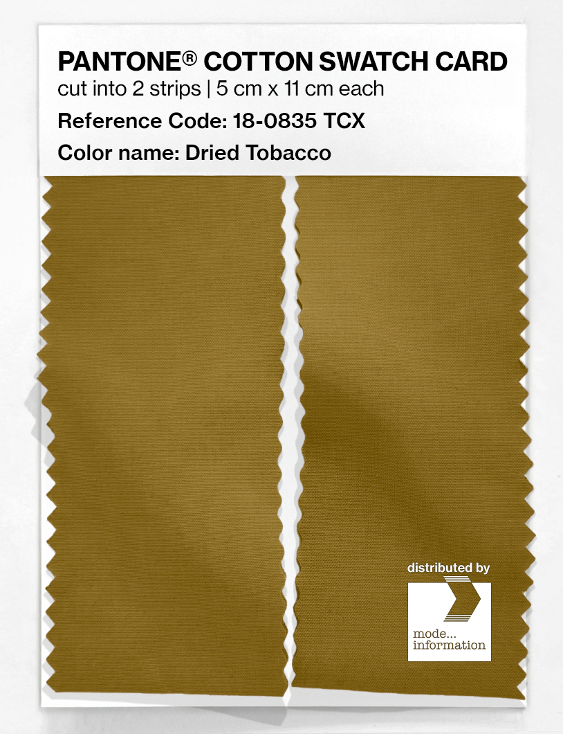 Artikelbild 2 des Artikels “PANTONE® COTTON SWATCH CARD 18-0835 TCX Dried Tobacco “