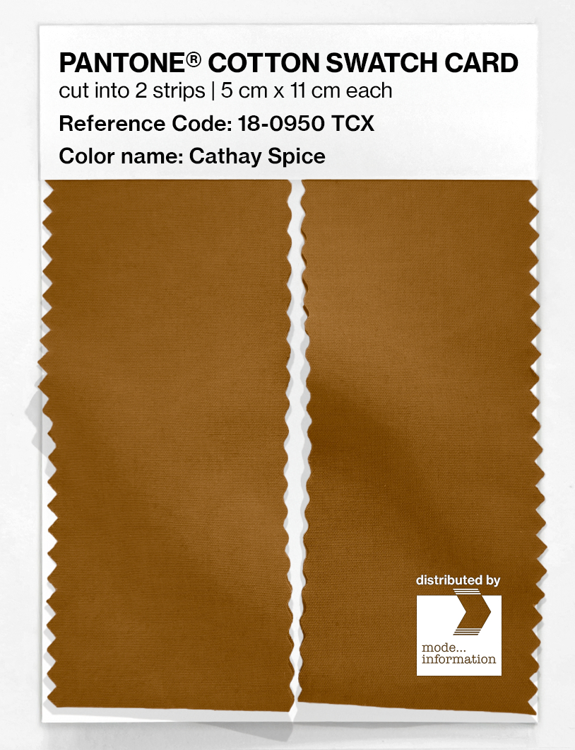 Artikelbild 2 des Artikels “PANTONE® COTTON SWATCH CARD 18-0950 TCX Cathay Spice “