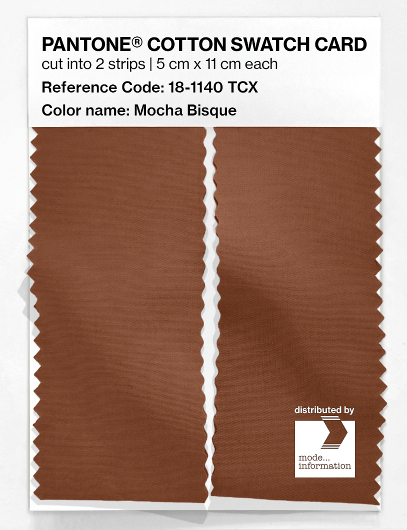 Artikelbild 2 des Artikels “PANTONE® COTTON SWATCH CARD 18-1140 TCX Mocha Bisque “
