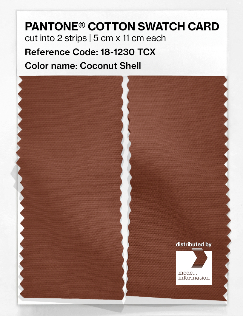 Artikelbild 2 des Artikels “PANTONE® COTTON SWATCH CARD 18-1230 TCX Coconut Shell “