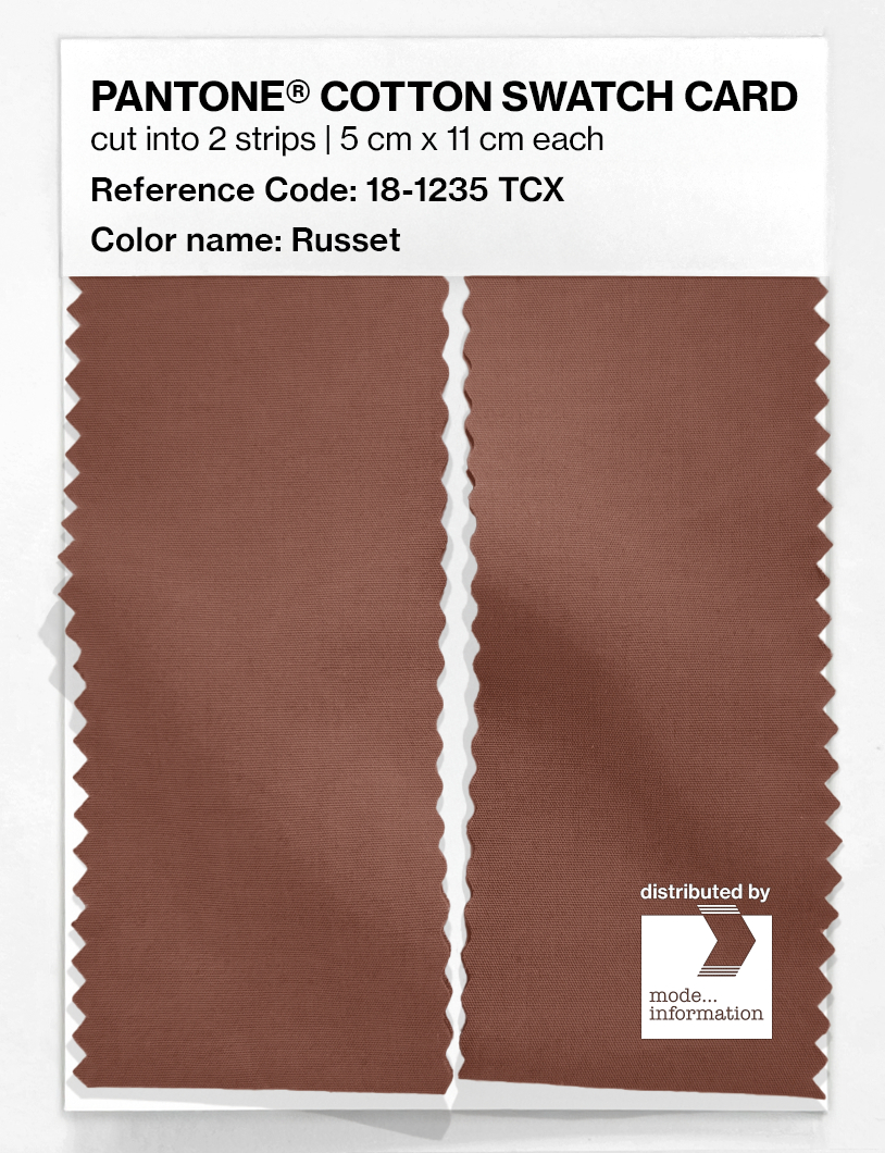 Artikelbild 2 des Artikels “PANTONE® COTTON SWATCH CARD 18-1235 TCX Russet “