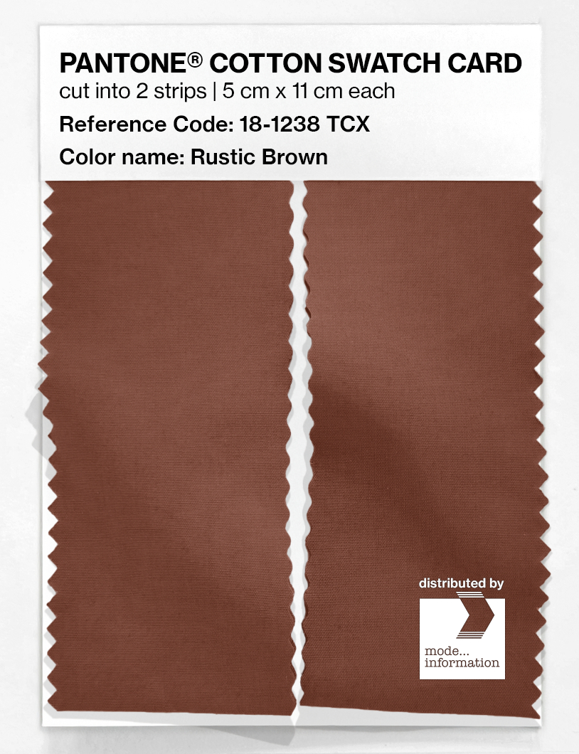Artikelbild 2 des Artikels “PANTONE® COTTON SWATCH CARD 18-1238 TCX Rustic Brown “
