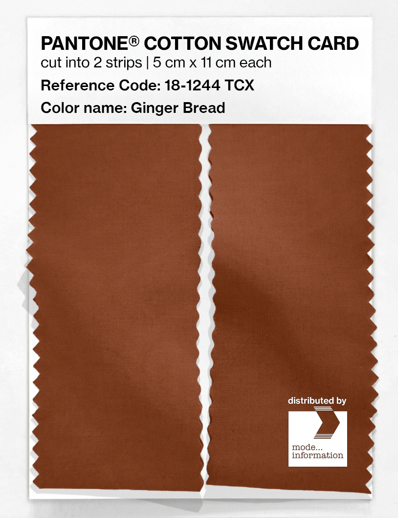Artikelbild 2 des Artikels “PANTONE® COTTON SWATCH CARD 18-1244 TCX Ginger Bread “