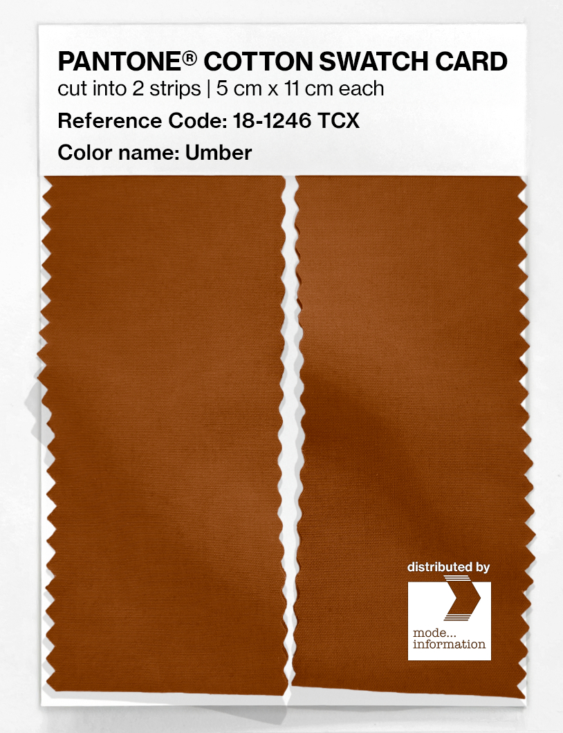 Product image 2 of the product “PANTONE® COTTON SWATCH CARD 18-1246 TCX Umber ”
