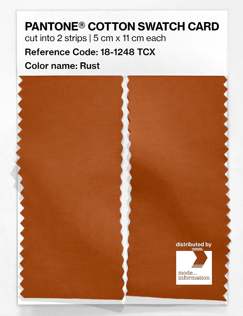 Artikelbild 2 des Artikels “PANTONE® COTTON SWATCH CARD 18-1248 TCX Rust “