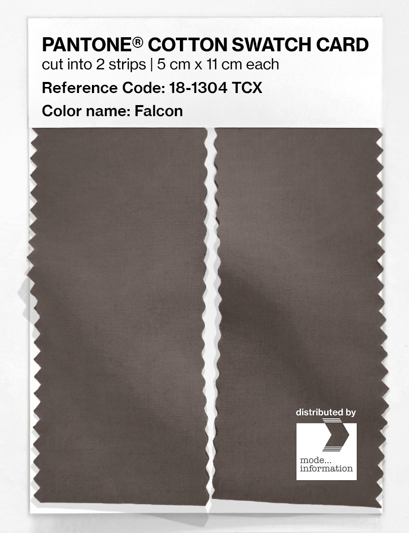 Product image 2 of the product “PANTONE® COTTON SWATCH CARD 18-1304 TCX Falcon ”