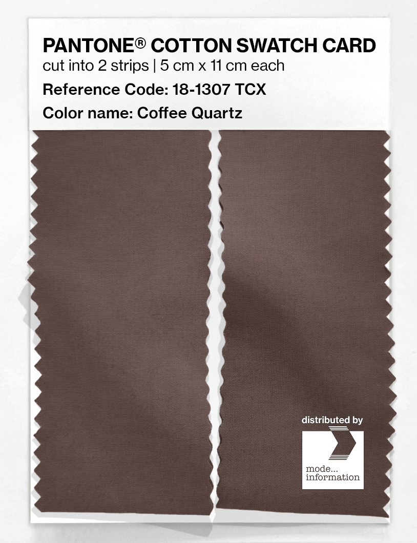 Artikelbild 2 des Artikels “PANTONE® COTTON SWATCH CARD 18-1307 TCX Coffee Quartz “