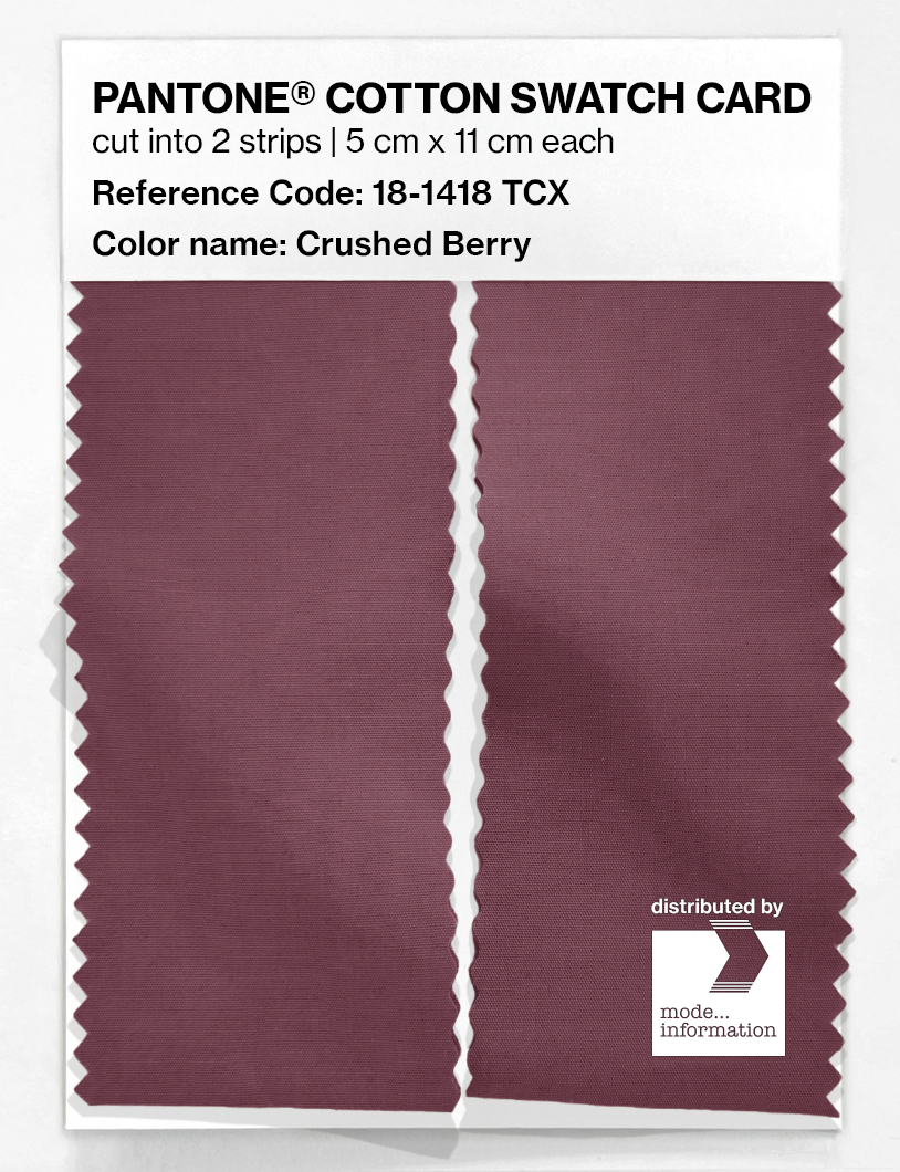 Artikelbild 2 des Artikels “PANTONE® COTTON SWATCH CARD 18-1418 TCX Crushed Berry “