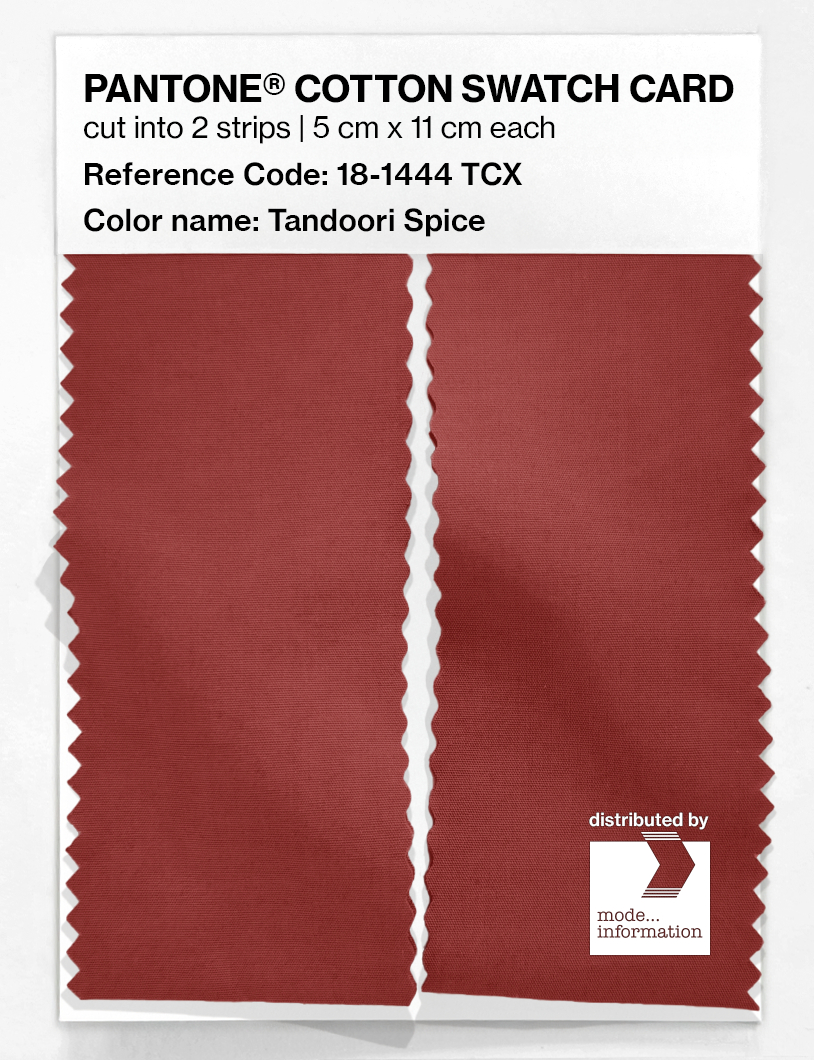 Artikelbild 2 des Artikels “PANTONE® COTTON SWATCH CARD 18-1444 TCX Tandoori Spice “