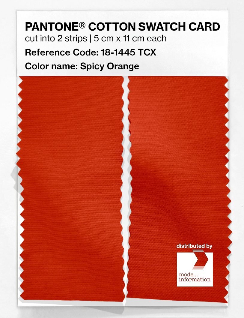 Artikelbild 2 des Artikels “PANTONE® COTTON SWATCH CARD 18-1445 TCX Spicy Orange “