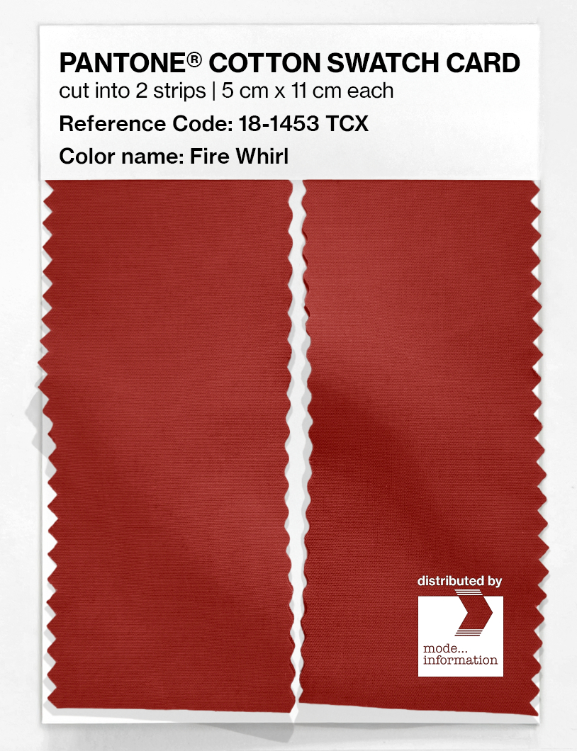 Artikelbild 2 des Artikels “PANTONE® COTTON SWATCH CARD 18-1453 TCX Fire Whirl “