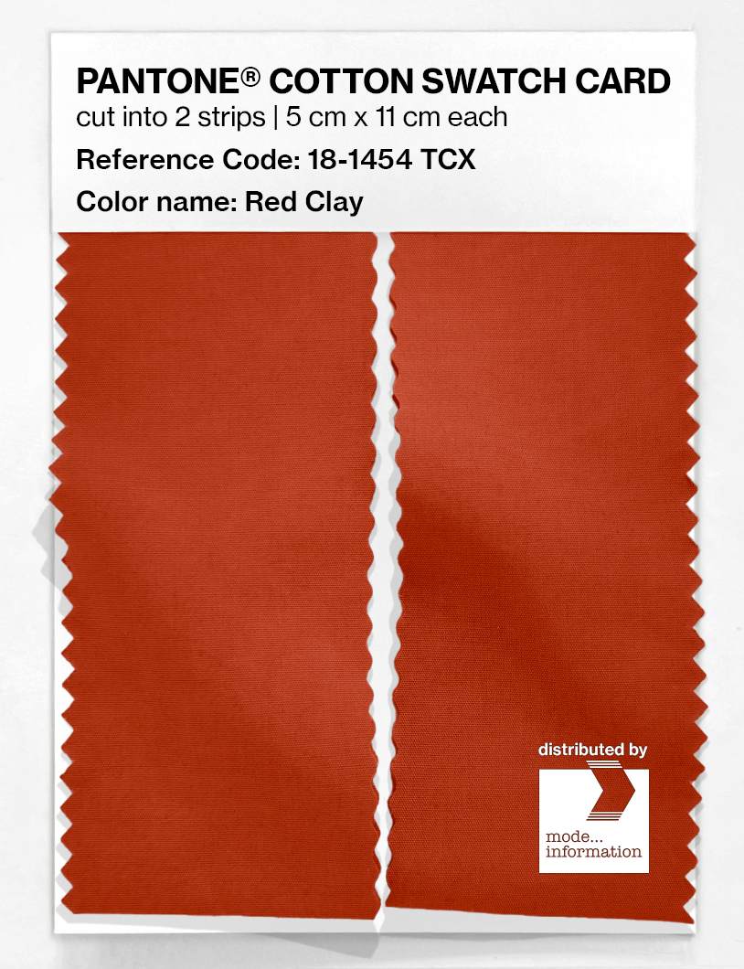 Artikelbild 2 des Artikels “PANTONE® COTTON SWATCH CARD 18-1454 TCX Red Clay “