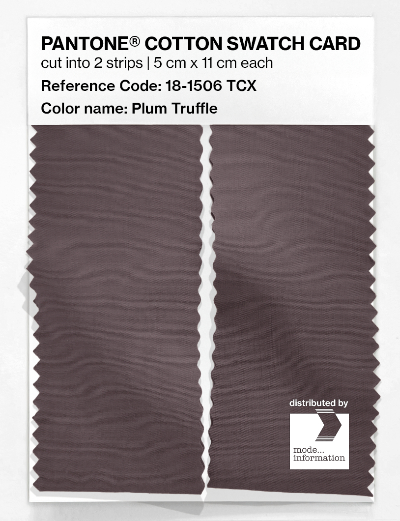 Artikelbild 2 des Artikels “PANTONE® COTTON SWATCH CARD 18-1506 TCX Plum Truffle “