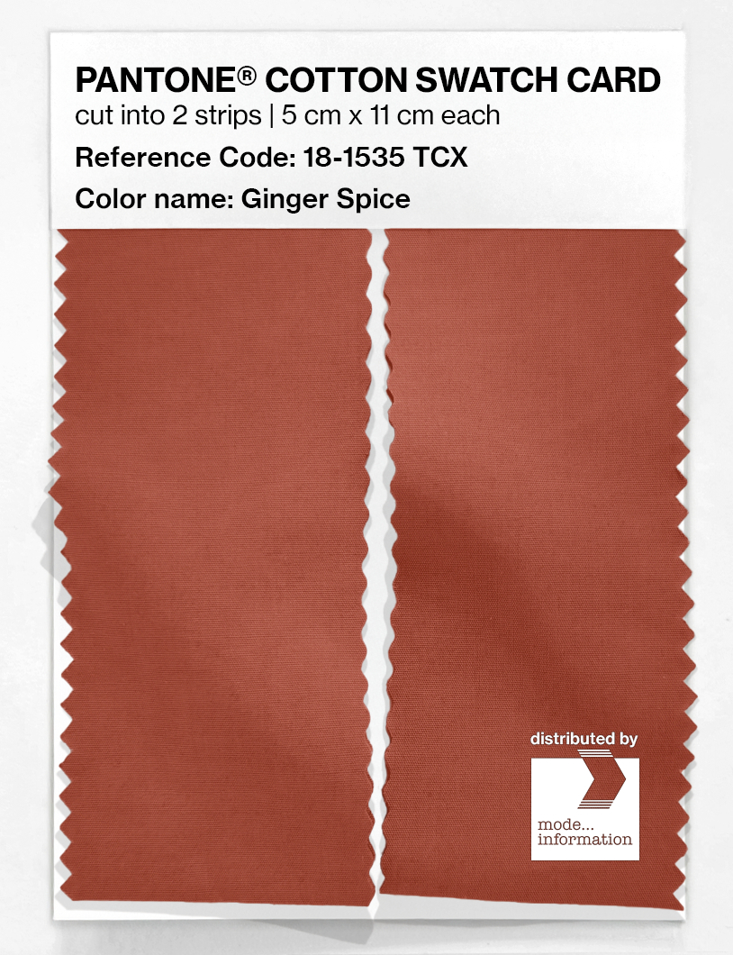 Artikelbild 2 des Artikels “PANTONE® COTTON SWATCH CARD 18-1535 TCX Ginger Spice “