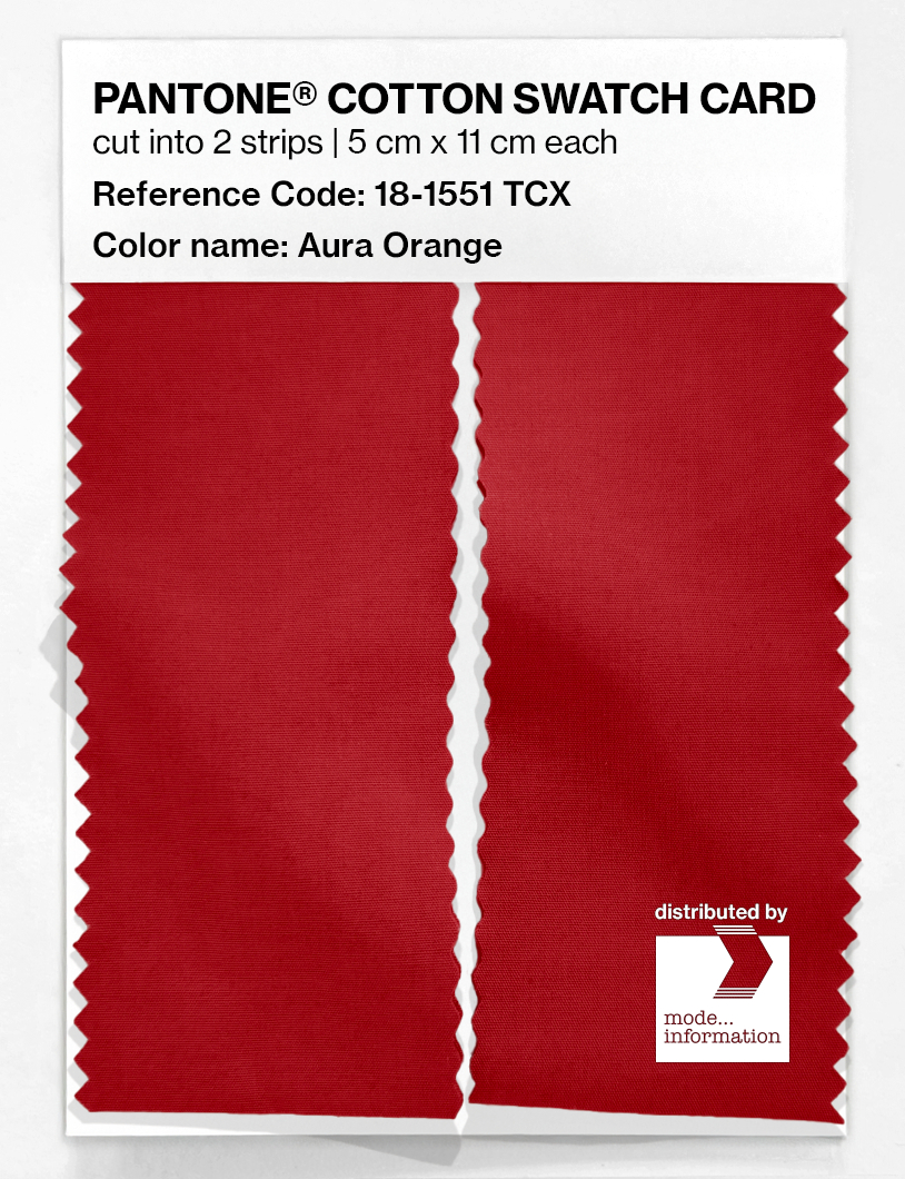 Artikelbild 2 des Artikels “PANTONE® COTTON SWATCH CARD 18-1551 TCX Aura Orange “