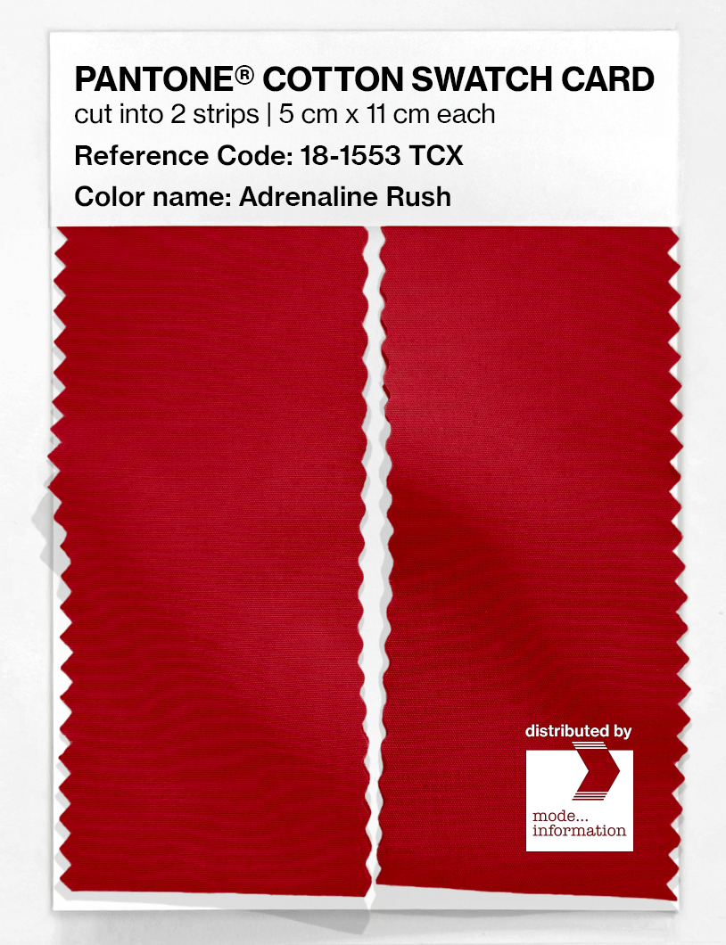 Artikelbild 2 des Artikels “PANTONE® COTTON SWATCH CARD 18-1553 TCX Adrenaline Rush “