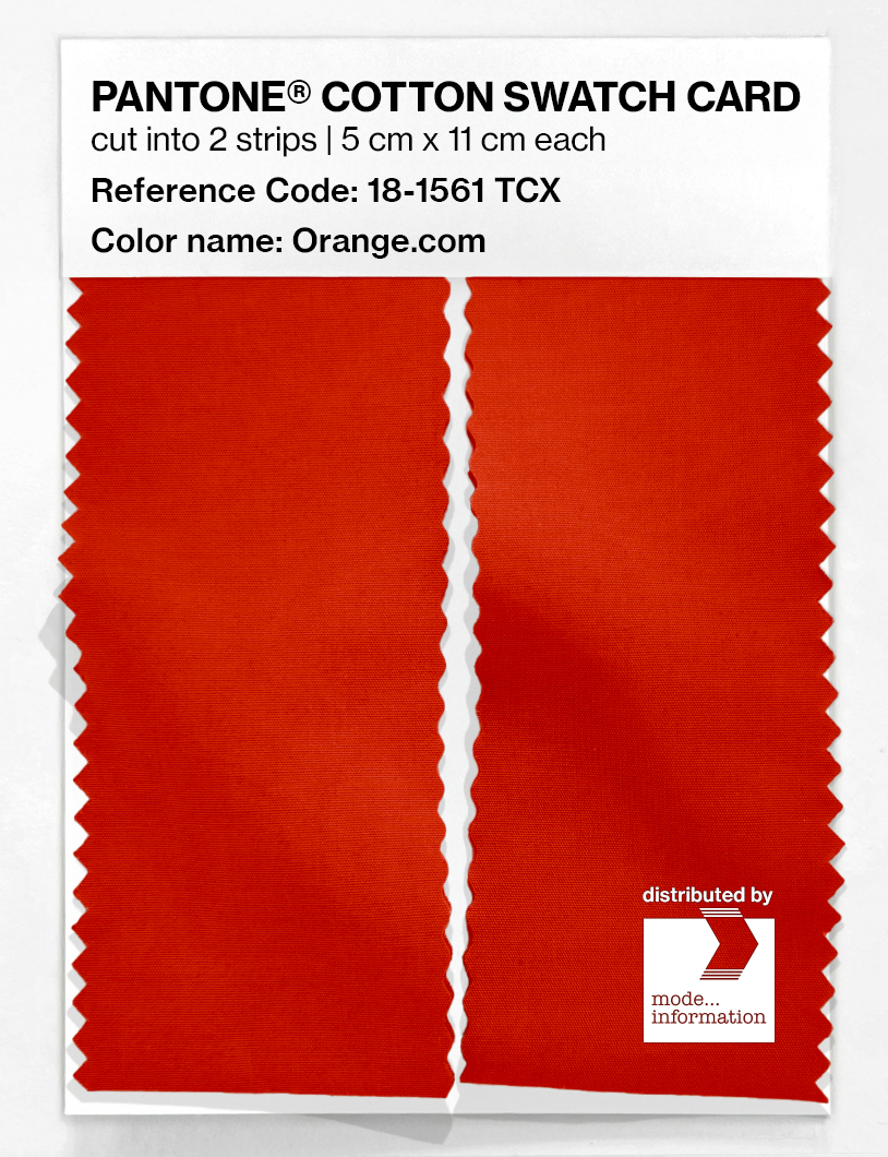 Artikelbild 2 des Artikels “PANTONE® COTTON SWATCH CARD 18-1561 TCX Orange.com “
