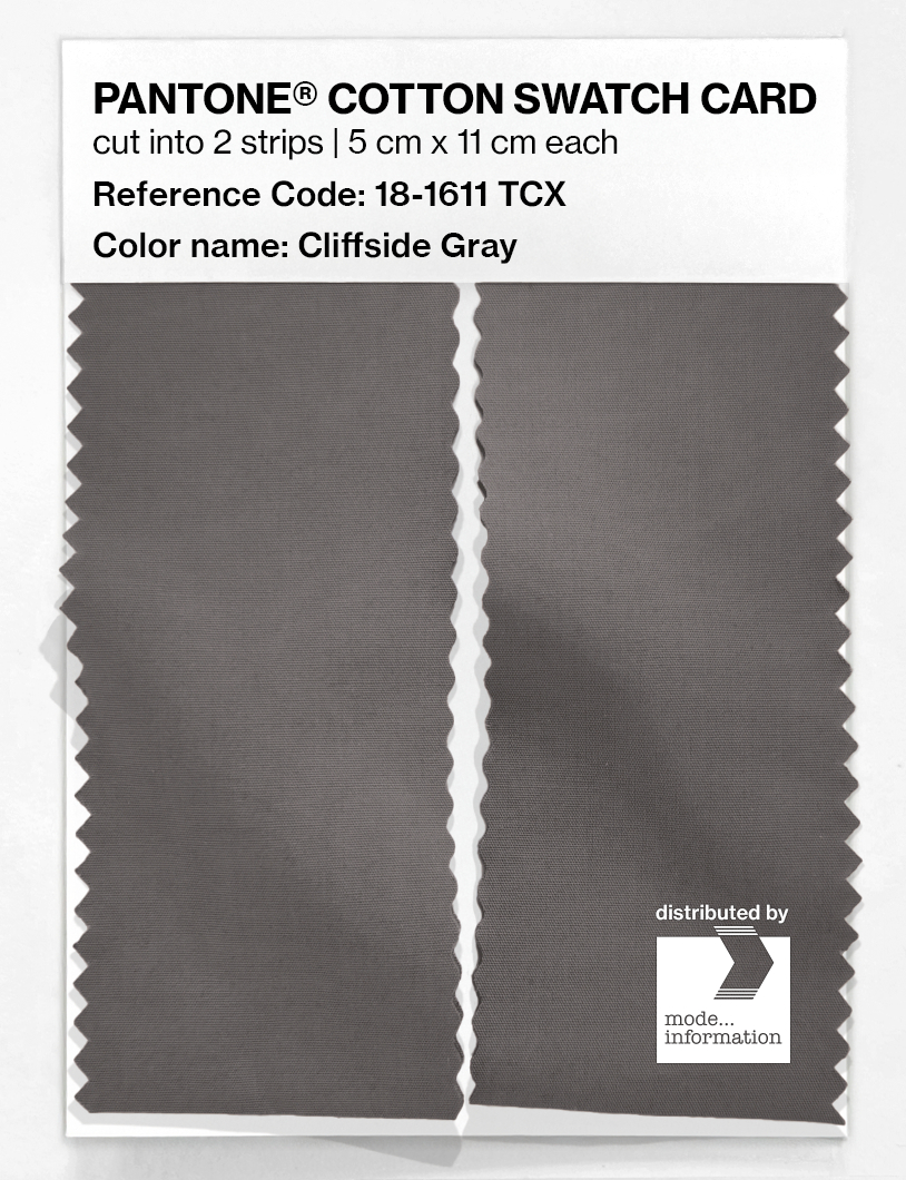 Artikelbild 2 des Artikels “PANTONE® COTTON SWATCH CARD 18-1611 TCX Cliffside Gray “