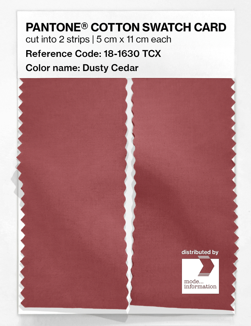 Artikelbild 2 des Artikels “PANTONE® COTTON SWATCH CARD 18-1630 TCX Dusty Cedar “