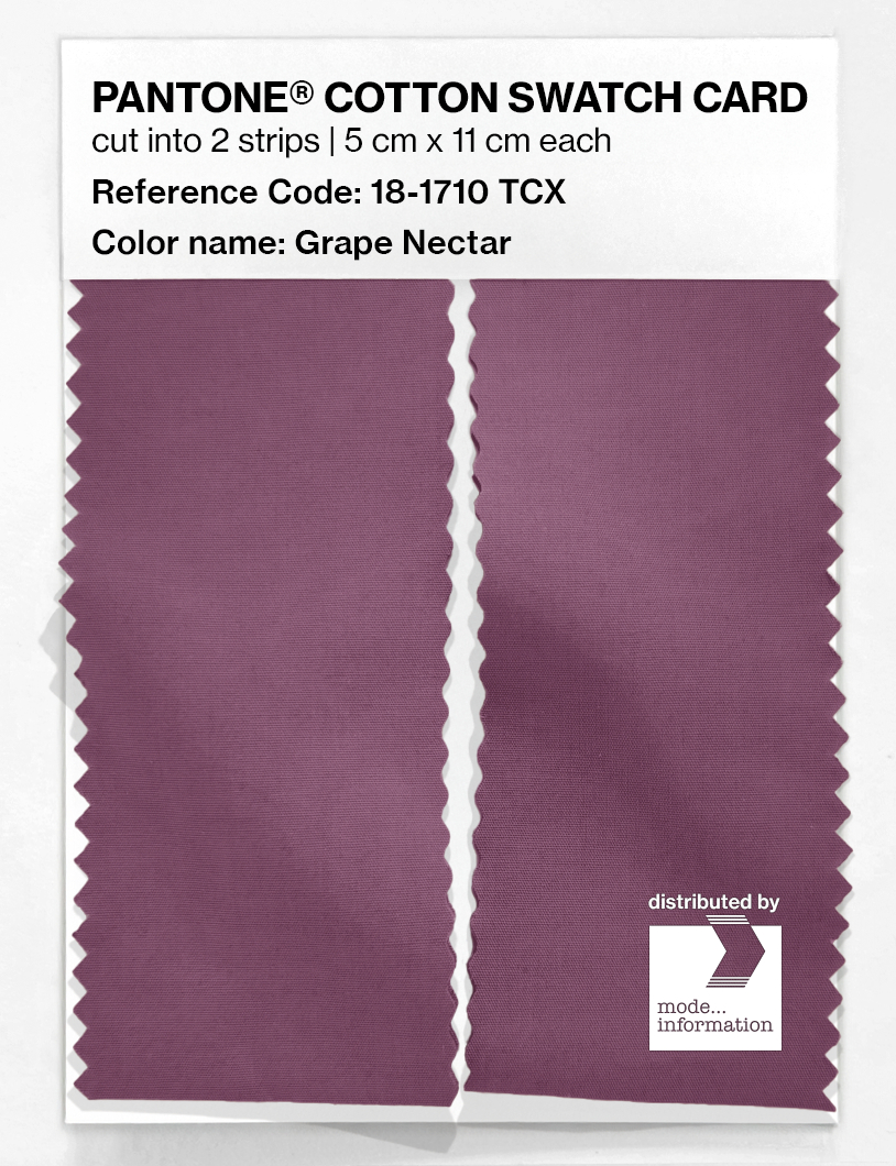 Product image 2 of the product “PANTONE® COTTON SWATCH CARD 18-1710 TCX Grape Nectar ”