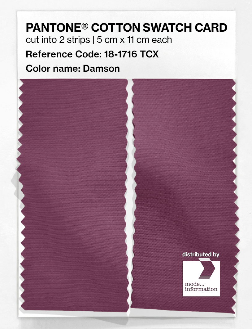 Artikelbild 2 des Artikels “PANTONE® COTTON SWATCH CARD 18-1716 TCX Damson “