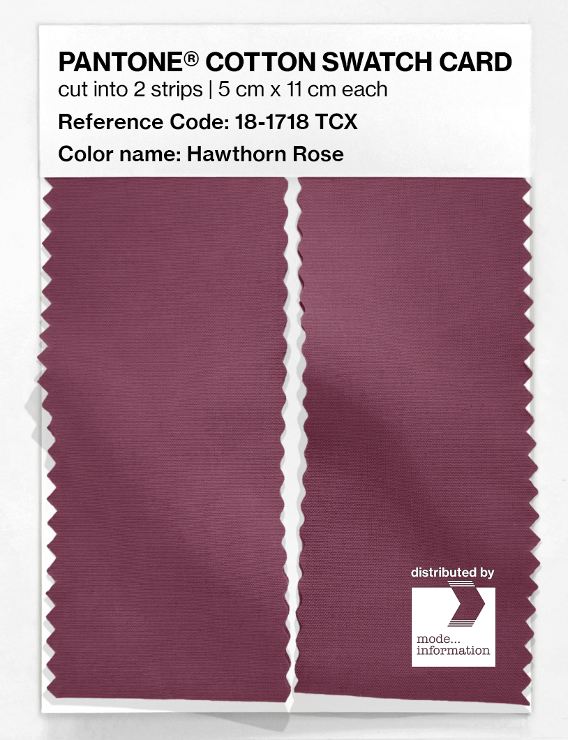 Artikelbild 2 des Artikels “PANTONE® COTTON SWATCH CARD 18-1718 TCX Hawthorn Rose “