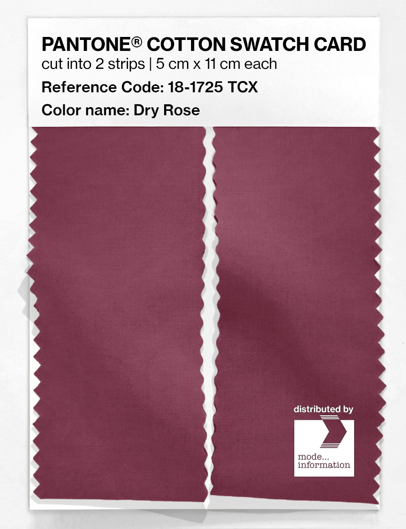 Artikelbild 2 des Artikels “PANTONE® COTTON SWATCH CARD 18-1725 TCX Dry Rose “