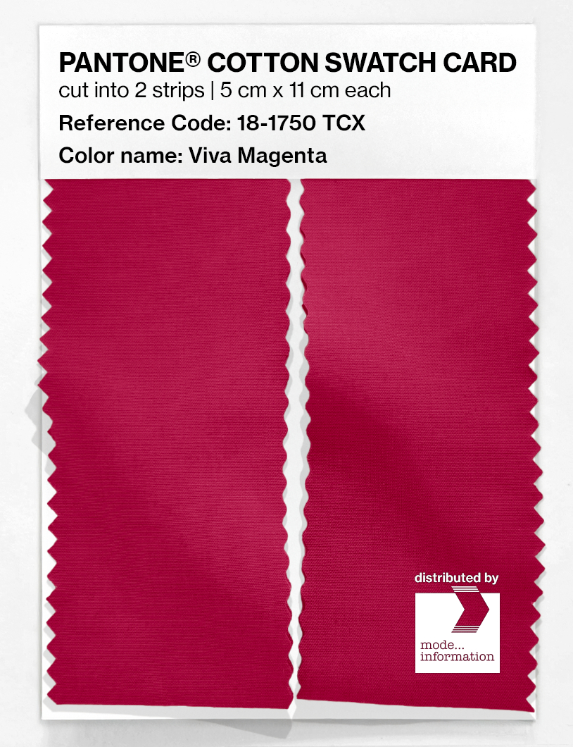 Artikelbild 2 des Artikels “PANTONE® COTTON SWATCH CARD 18-1750 TCX Viva Magenta “